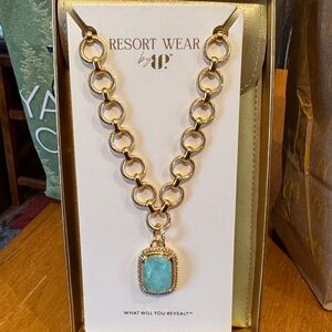 🆕 Bomb Party Resort Wear “Enchantment By The Sea” NK 87177 Aquamarine/Gold